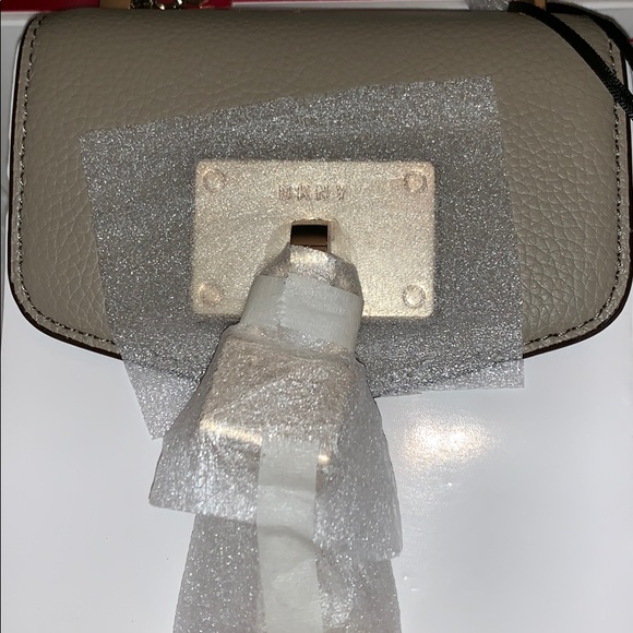 DKNY Elissa Pebble Leather Charm Chain Crossbody - Picture 6 of 6